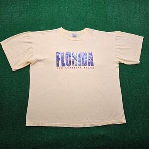 Time Out Florida The Sunshine State Tshirt Mens 2XL Vintage‎ Oversized Shark
